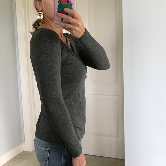 Charcoal Long Sleeve Top - Picture 3 of 5